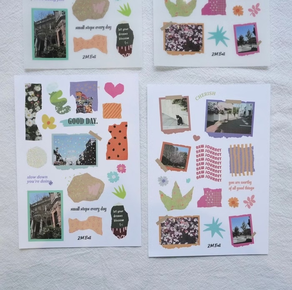 莫非是芝麻球．彩色回憶 轉印貼紙