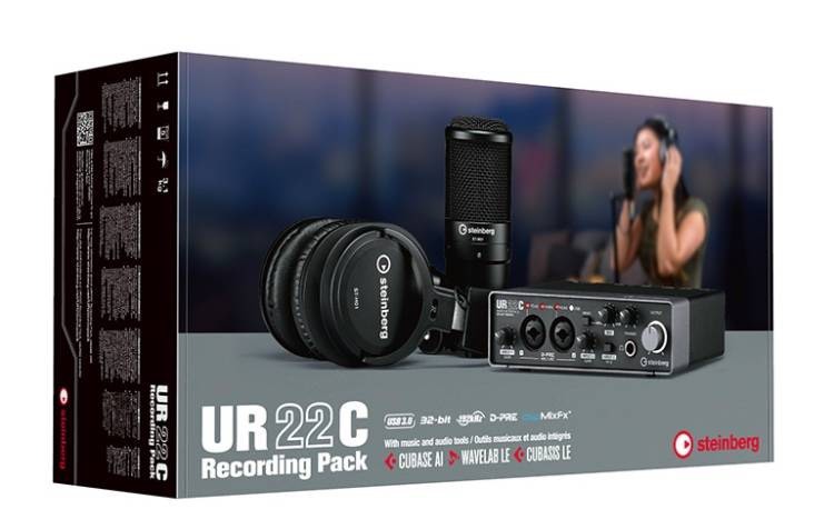 Yamaha YAMAHA STEINBERG UR22C Recording PACK 錄音介面套組 第 2 張圖片｜三峽吉他 / Bass