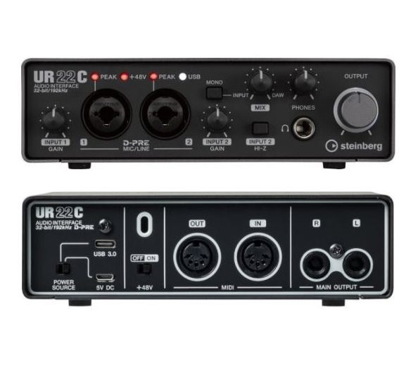 Yamaha YAMAHA STEINBERG UR22C Recording PACK 錄音介面套組 第 3 張圖片｜三峽吉他 / Bass