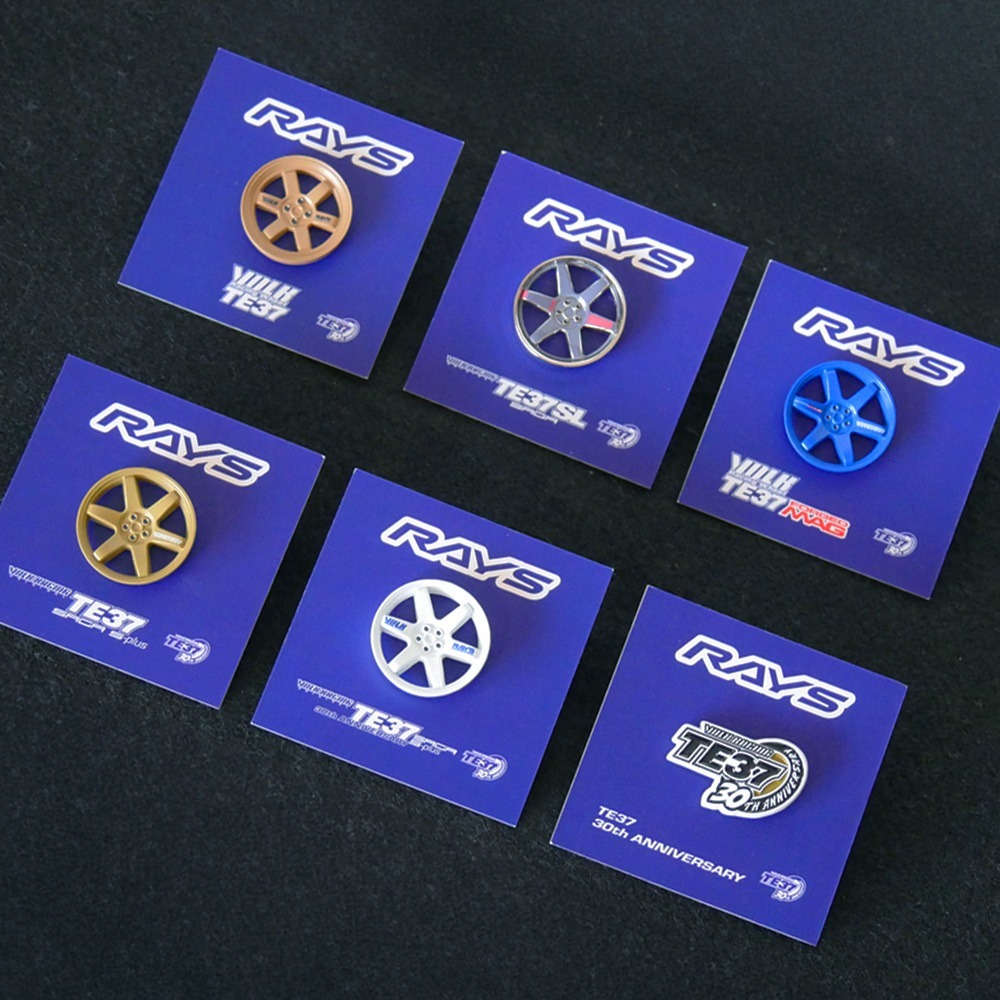 【官網限定】RAYS TE37 30周年紀念徽章 TE37 30th BADGE