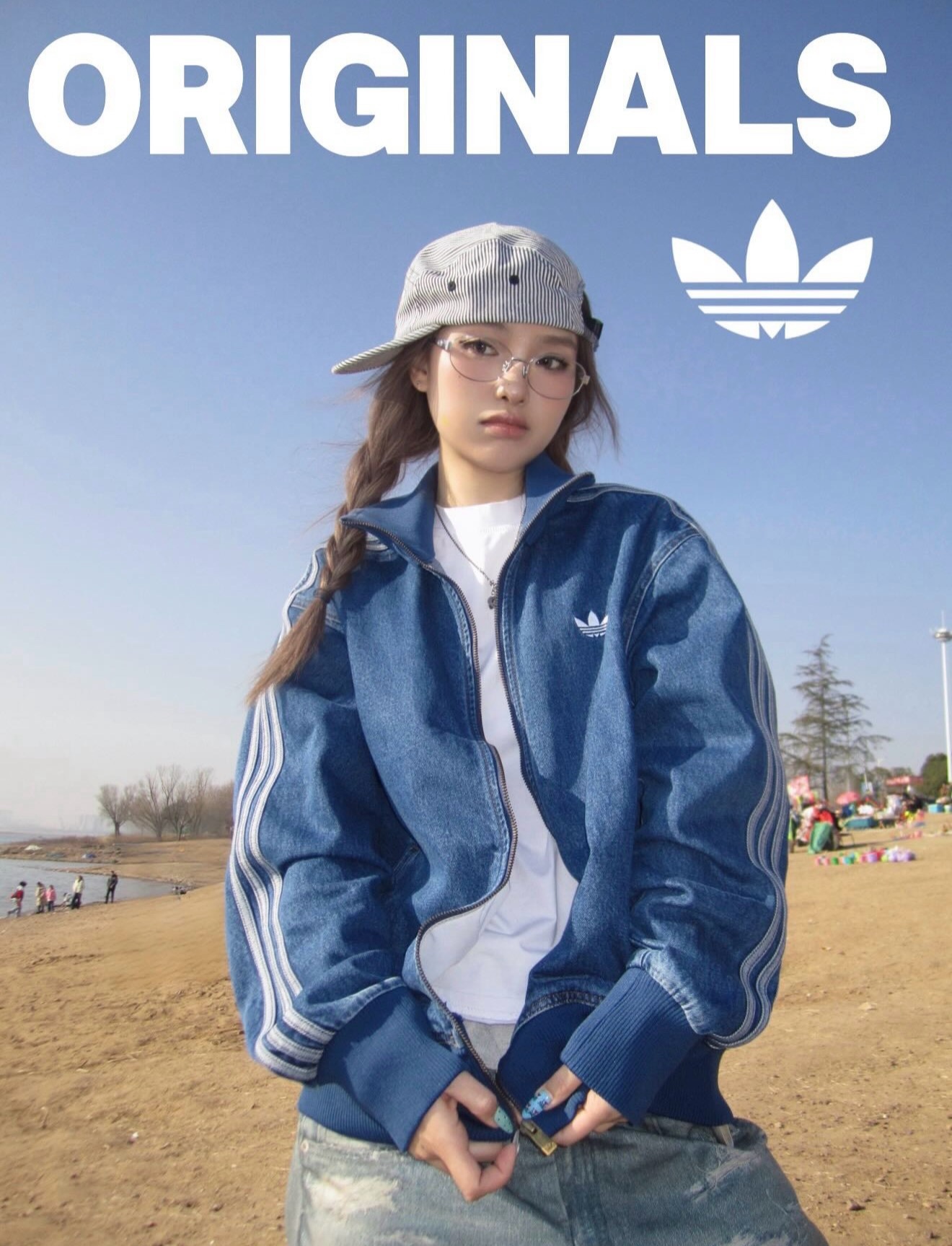 Adidas Originals ADICOLOR DENIM FIREBIRD TRACK TOP JACKET 男款牛仔外套情人節限定 kd1517