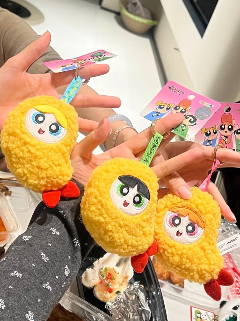 飛天小女警 天婦羅 炸蝦 毛絨掛件