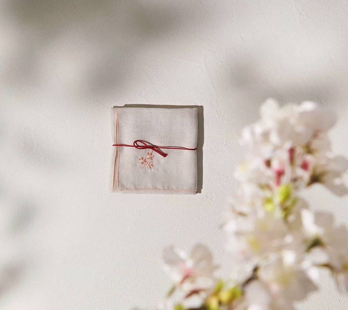 【Blue Bottle Coffee藍瓶咖啡】春季限定🌸櫻花刺繡手帕