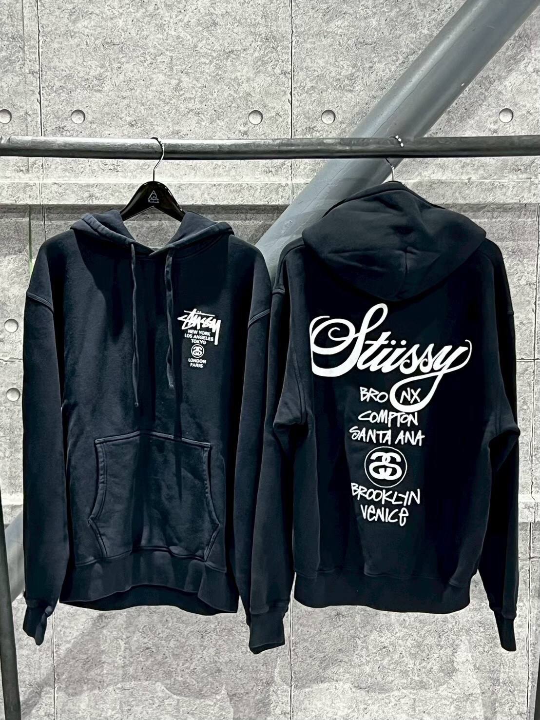 STUSSY WORLD TOUR PIG DYED HOODIE 世界巡演 抽繩連帽 帽T