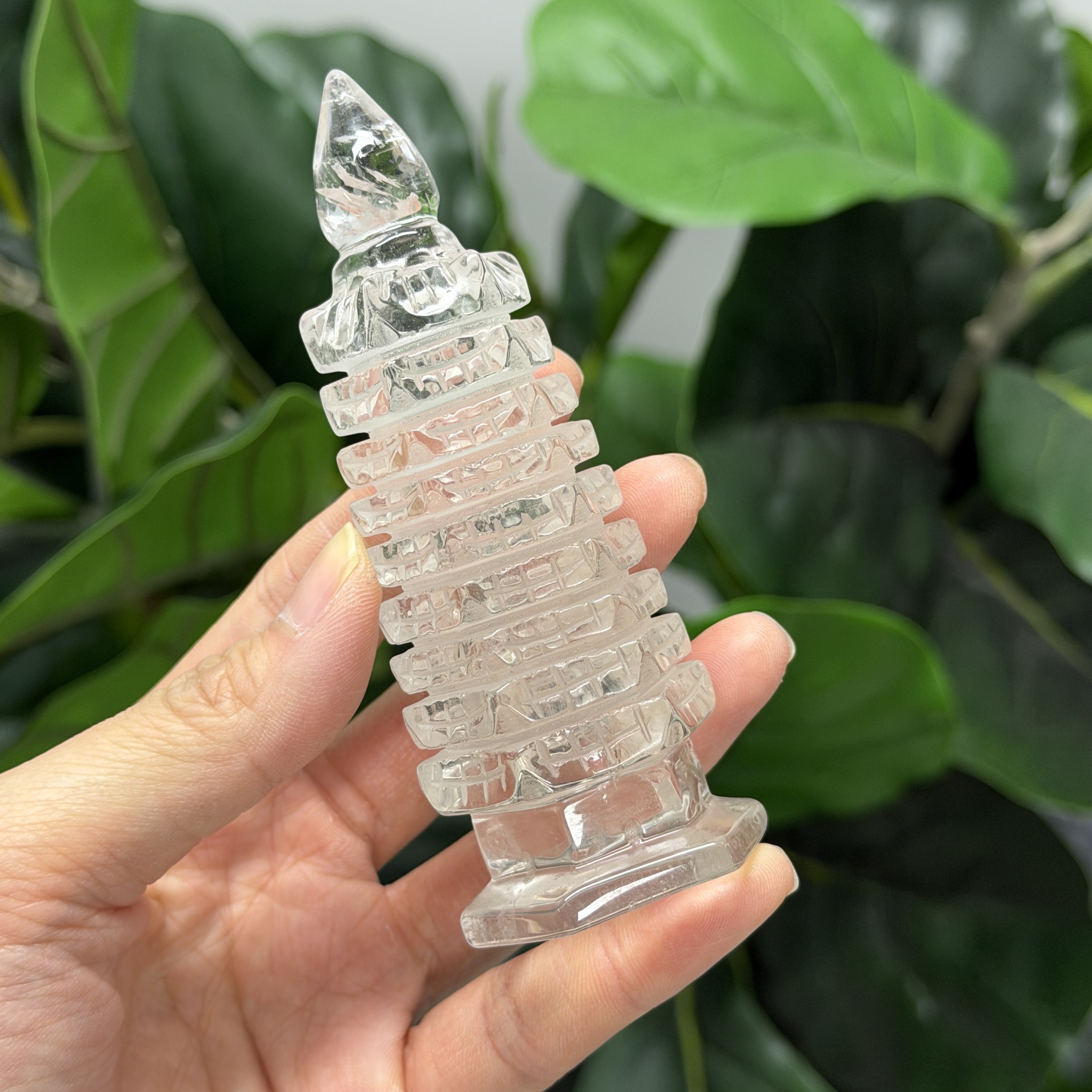 白水晶文昌塔10.7cm WQ1667