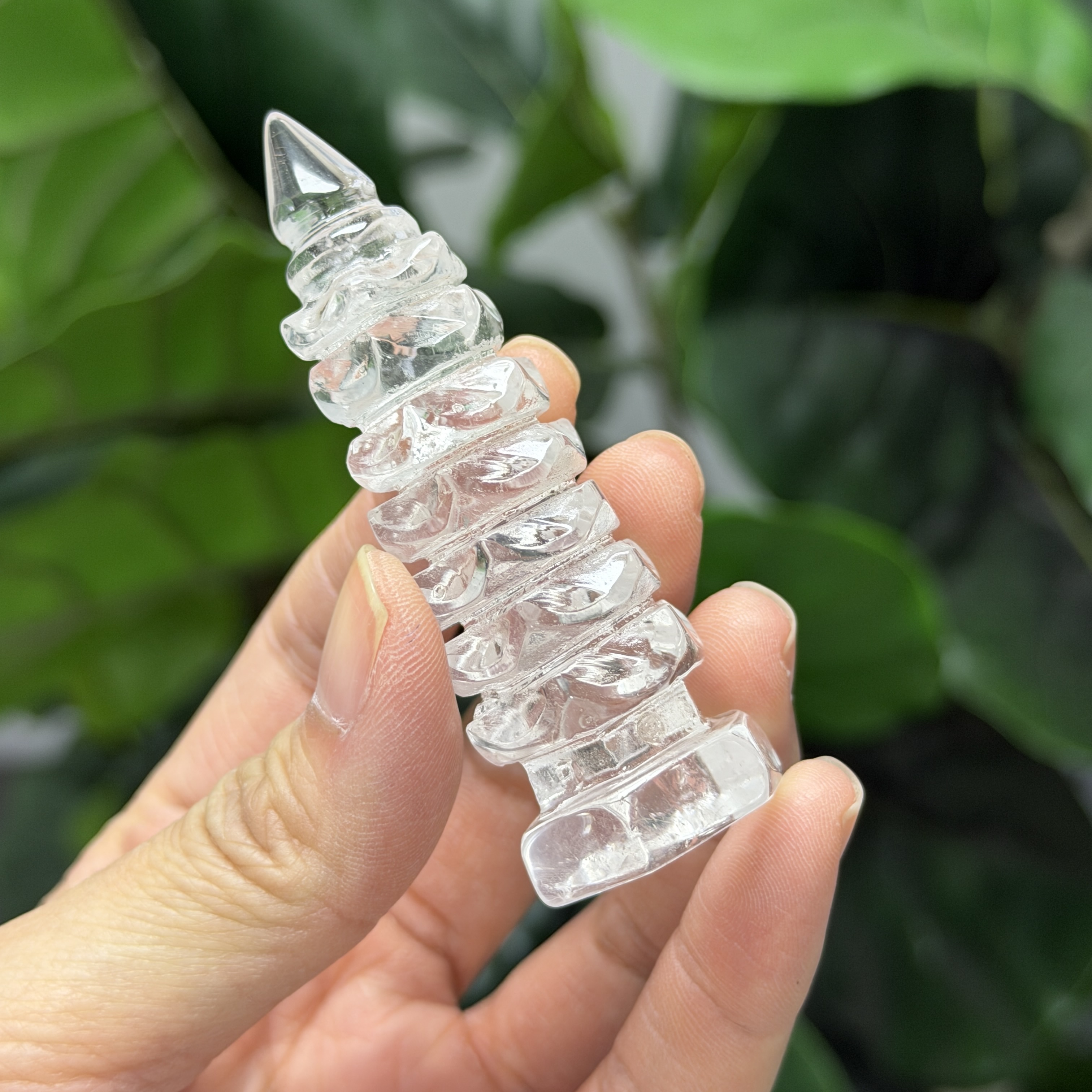 白水晶文昌塔 7.3cm WQ1662