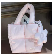 [S] FILA LIGHT PINK FS254RB01F002 PUFFER MINI TOTE BAG, 8800286849179 (SFL529)