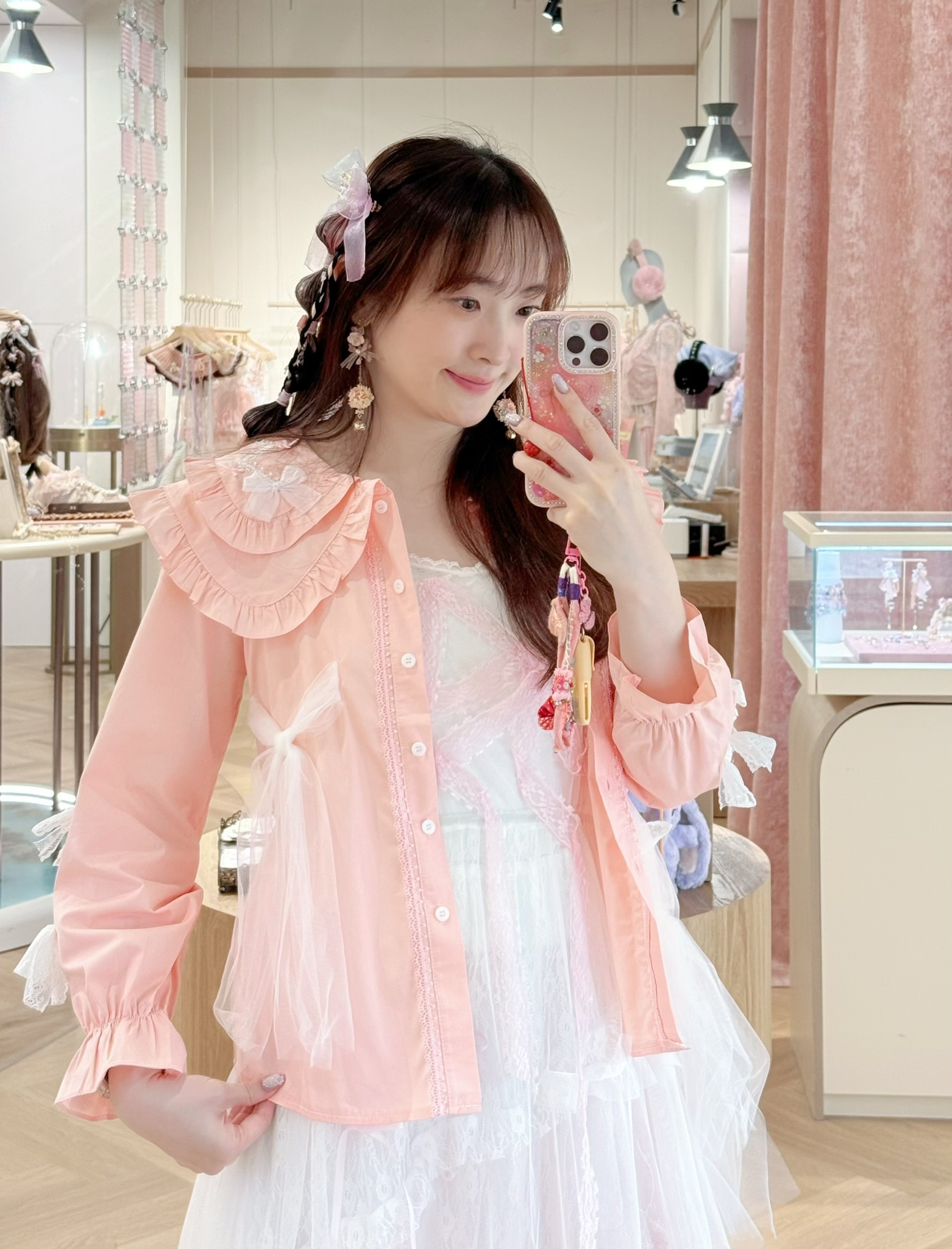 13321 Pastel Garden Bow Blouse/Jacket