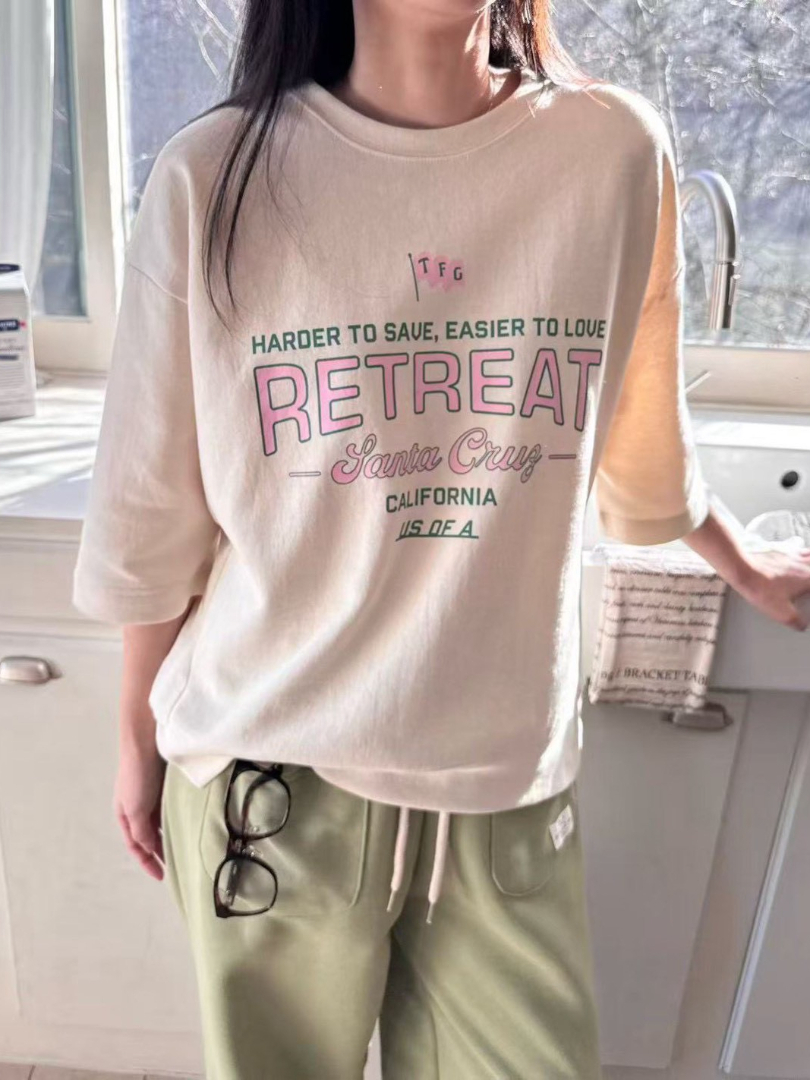 早春好精神純色棉T｜顯氣色寬版短袖・韓系百搭不貼身上衣