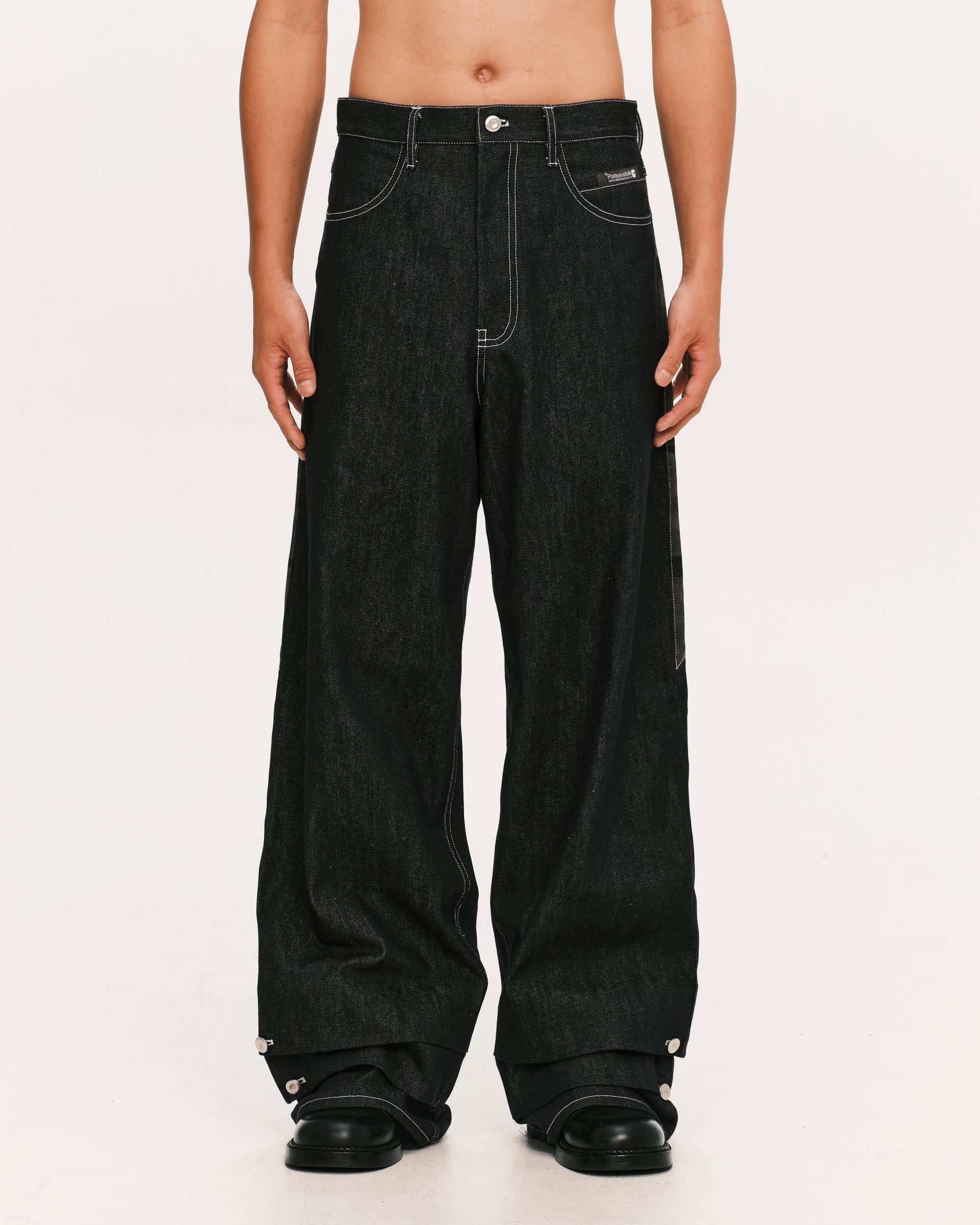 PLATEAU STUDIO 21SS 90Type Pants (BLACK) Visual – PLATEAU STUDIO
