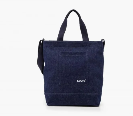 [S] LEVIS DARK BLUE D75450013 ICON TOTE BAG, 196524173228 (SLE65)