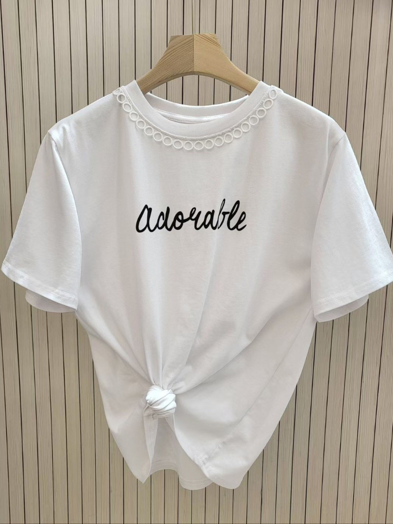 剛剛好的甜★韓系優雅穿搭棉Ｔ
