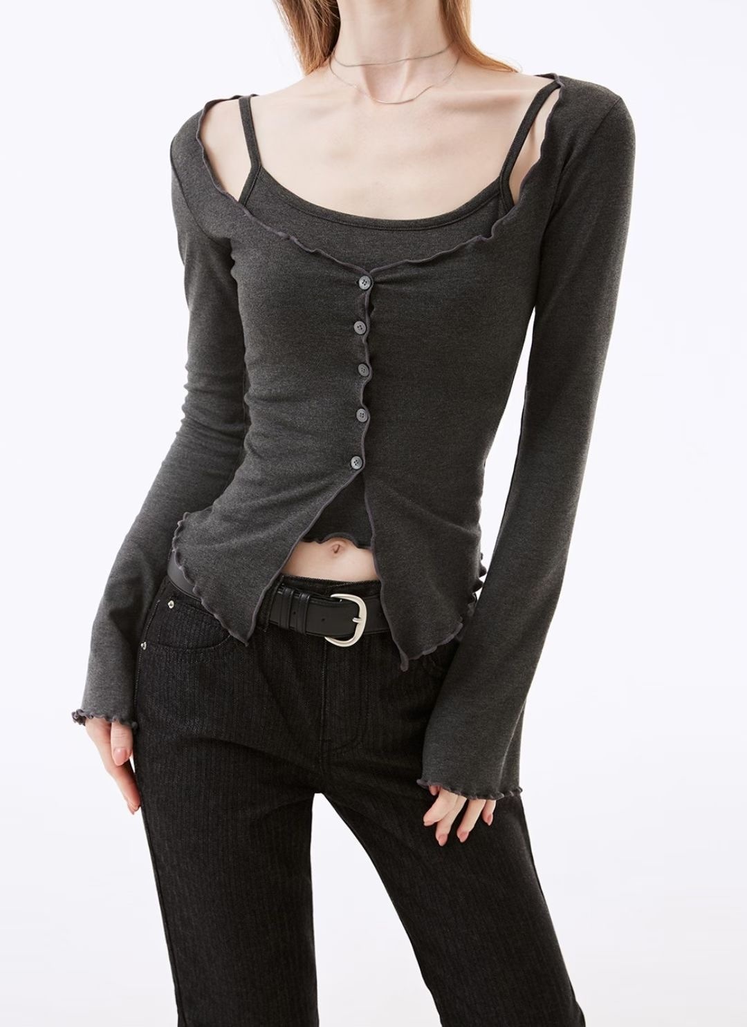 KR RUFFLE TOP SET (3 COLORS)