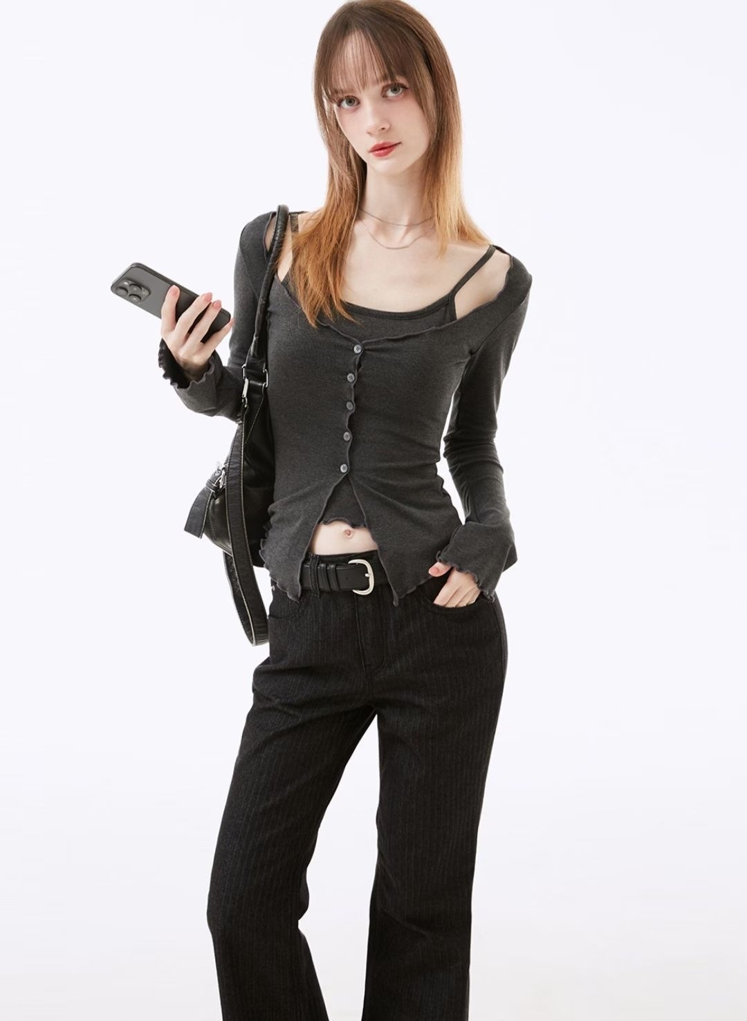 KR RUFFLE TOP SET (3 COLORS)