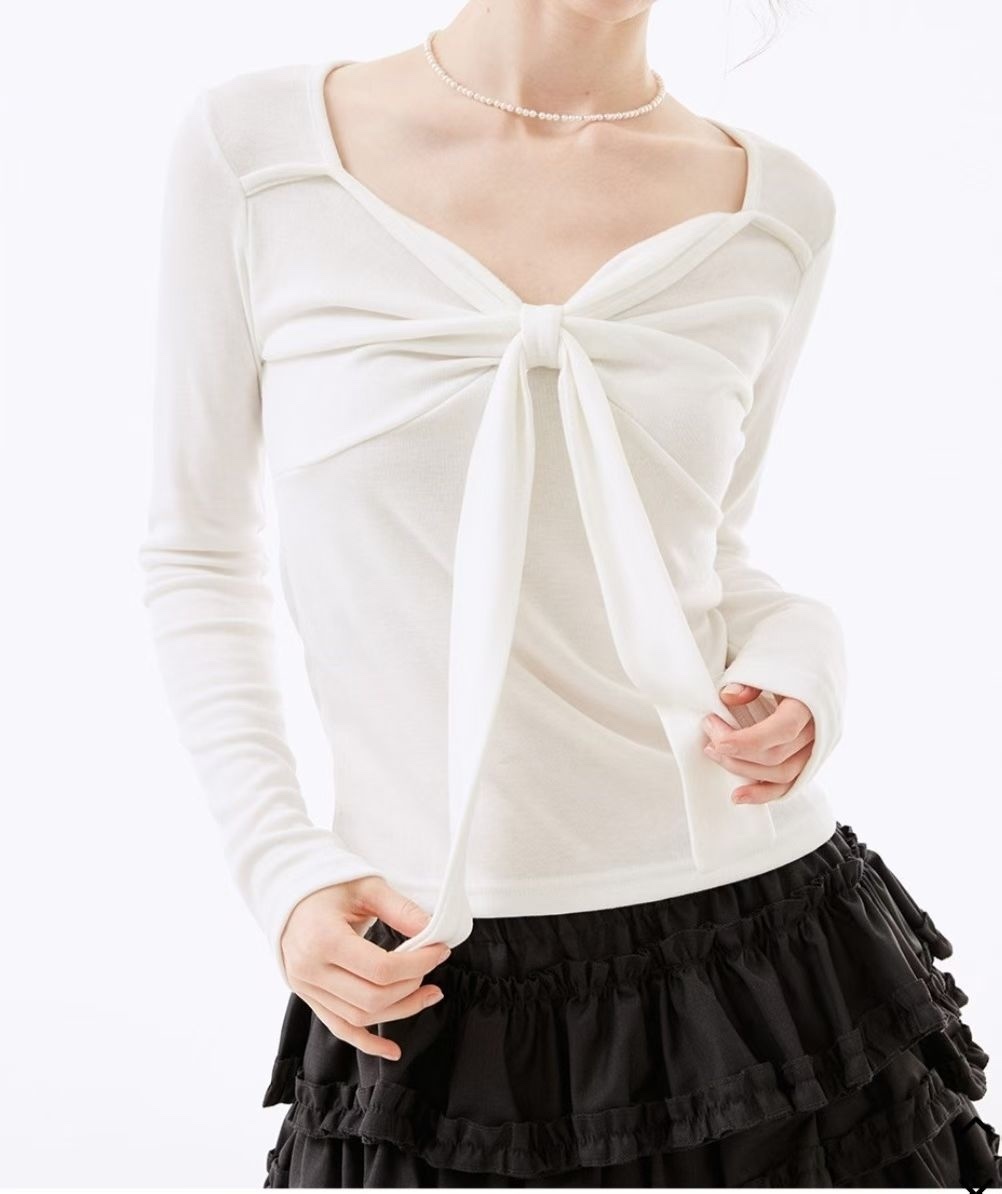 KR CLASSY RIBBON TOP (3 COLORS)