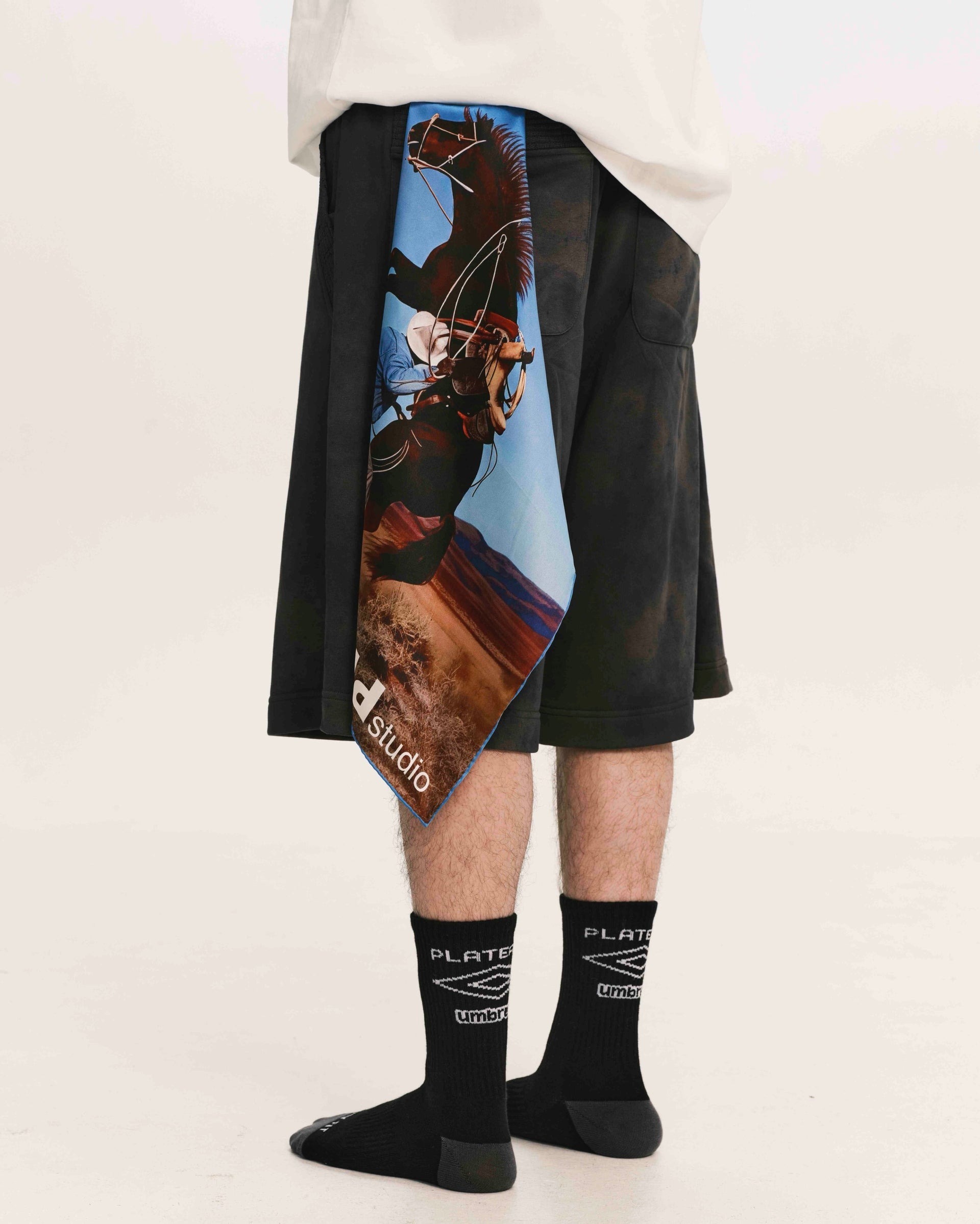 PLATEAU STUDIO｜Silk scarf - horse (Print)