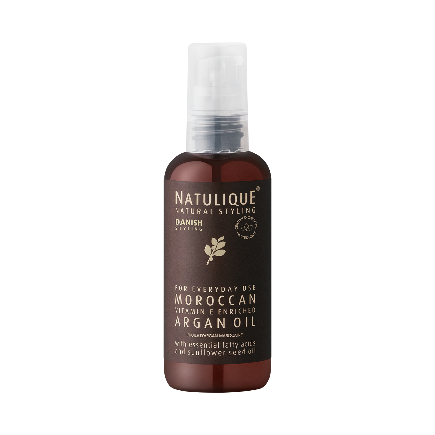 Natulique Moroccan Argan Oil 100ml (Silky Shine, Frizz Control & Heat Protection)