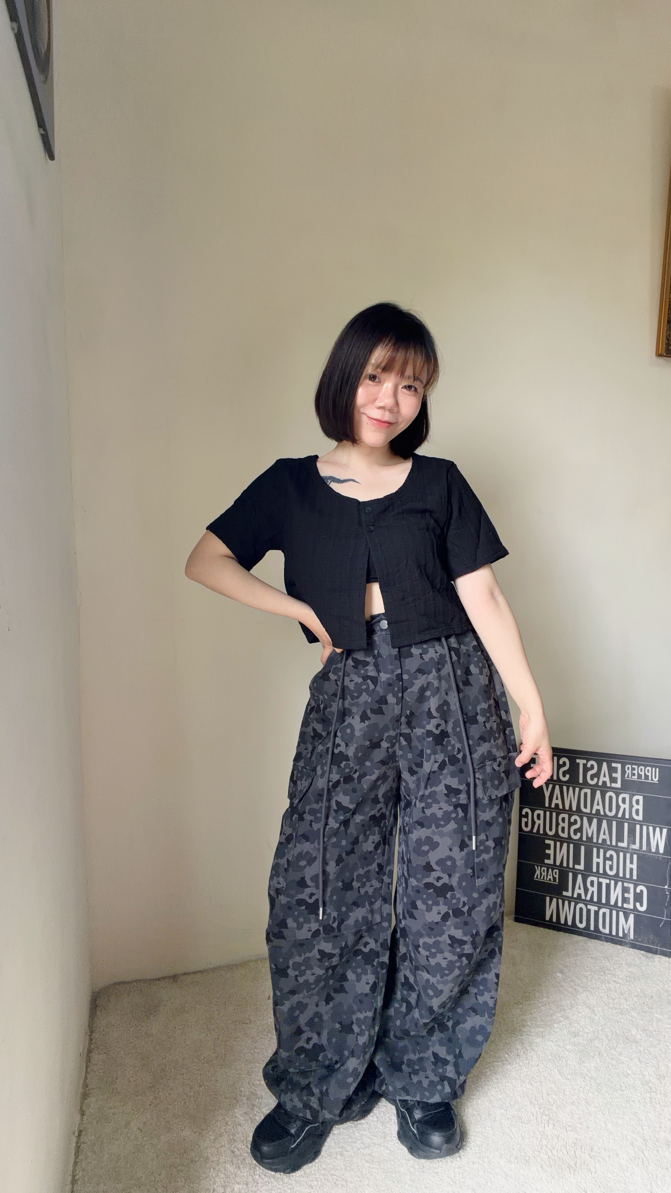 經典可愛系列！小花迷彩褲（現貨）