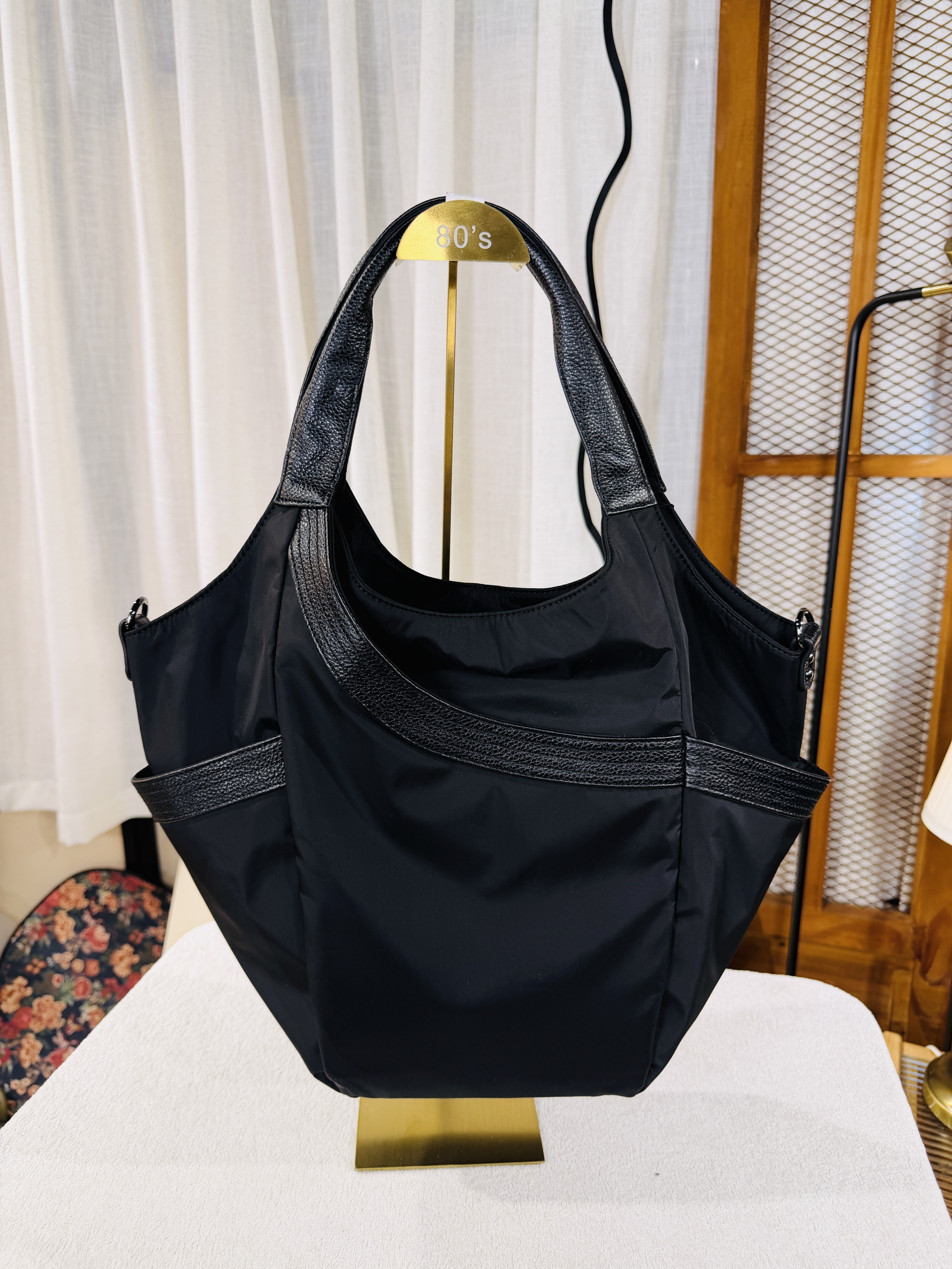 開倉低至半價😱FINALSALE📣 尼龍料 拼 真皮 SHOULDER BAG【不設退換】