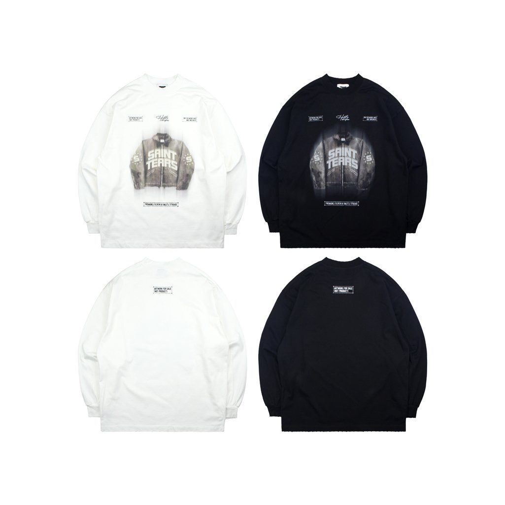 英文字圖案長袖衫 VAMPIRE-006T