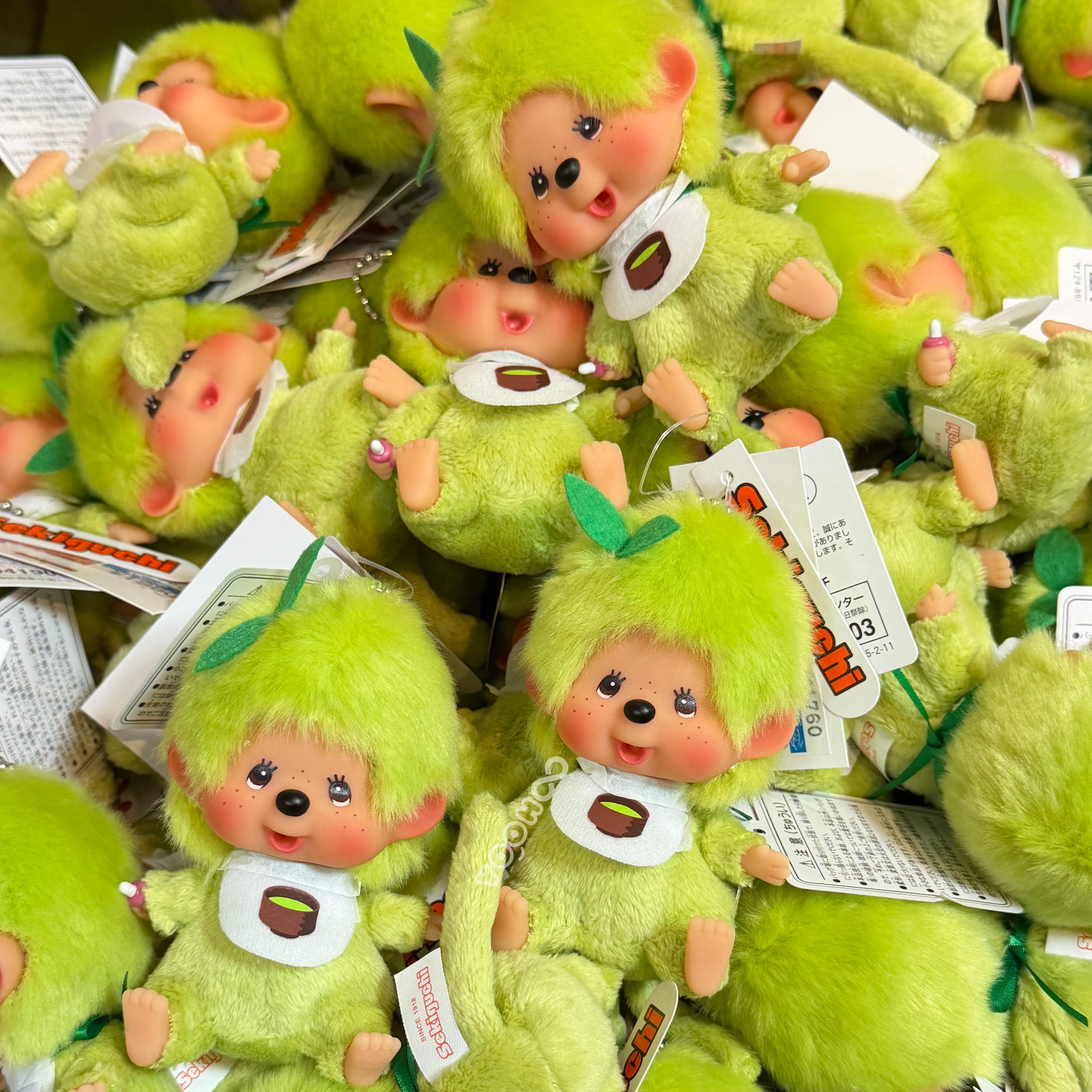 預購┃Monchhichi 抹茶 夢奇奇 蒙奇奇 SS 吊飾