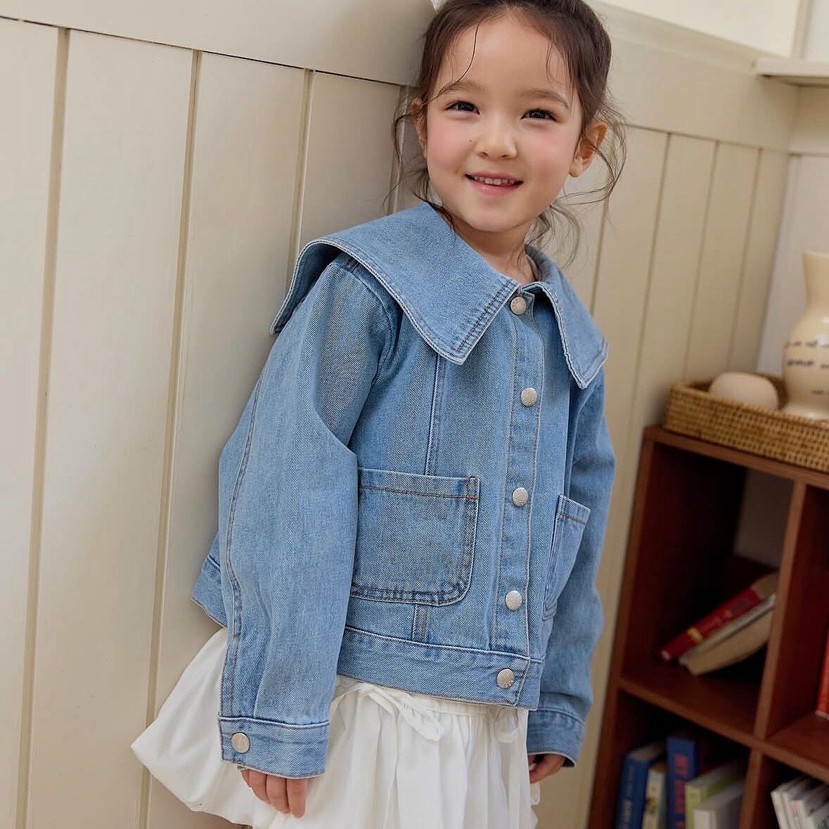 90-150 DB 水手翻領牛仔外套