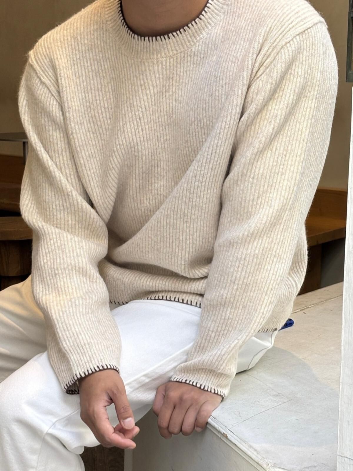 淨色針織衫 OWN-119T