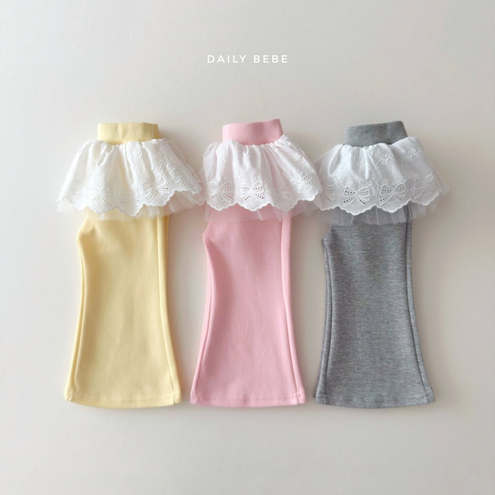 90-150 DB 蝴蝶結布蕾喇叭褲 3色