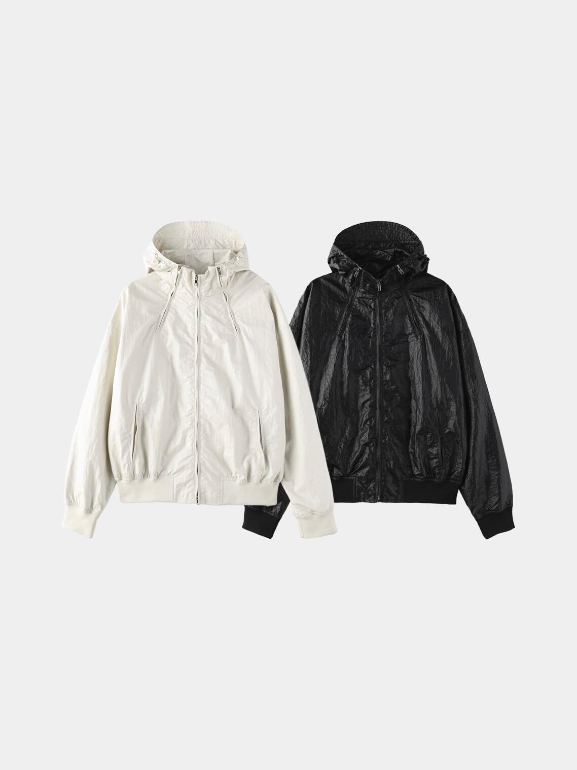 淨色連帽拉鍊外套 OWN-125JK