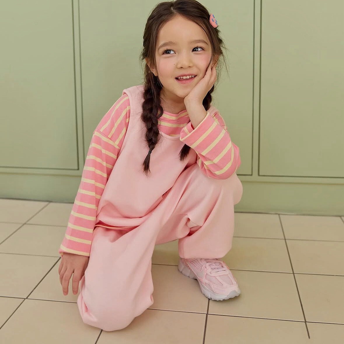 90-150 DB 糖果色背心+長褲套裝 4色