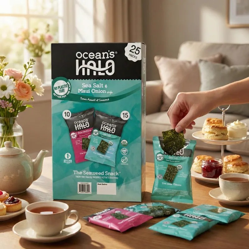 【預購】Ocean's Halo H022450 有機海苔零食 0.14 oz, 25 ct