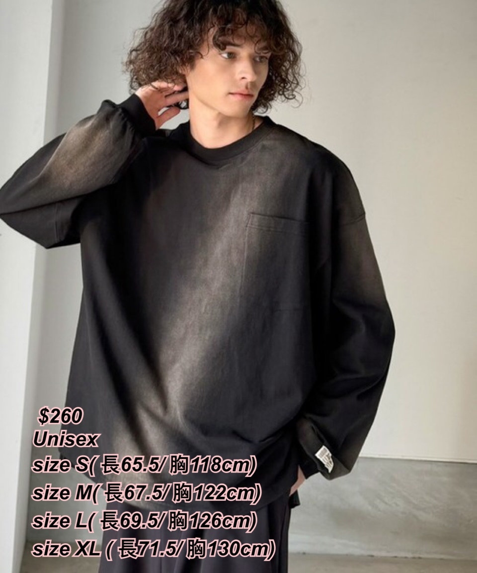 260225 日系女裝Java 漸變色長袖Tee / 4 色