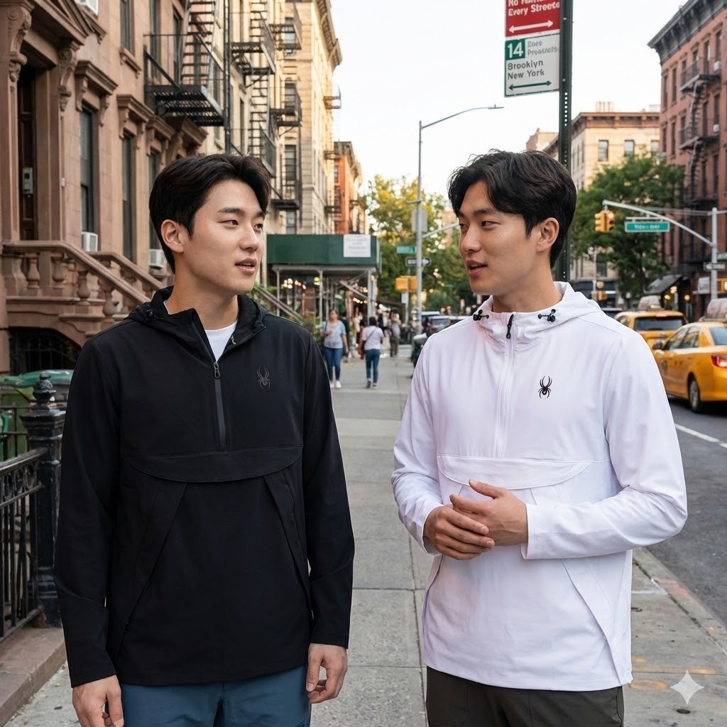 【預購】SPYDER H022454 男裝彈性梭織防水連帽衫