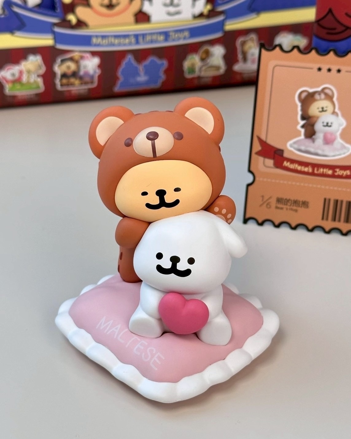 <正版授權>線條小狗 MALTESE 幸福瞬間系列 盲盒 公仔 擺件