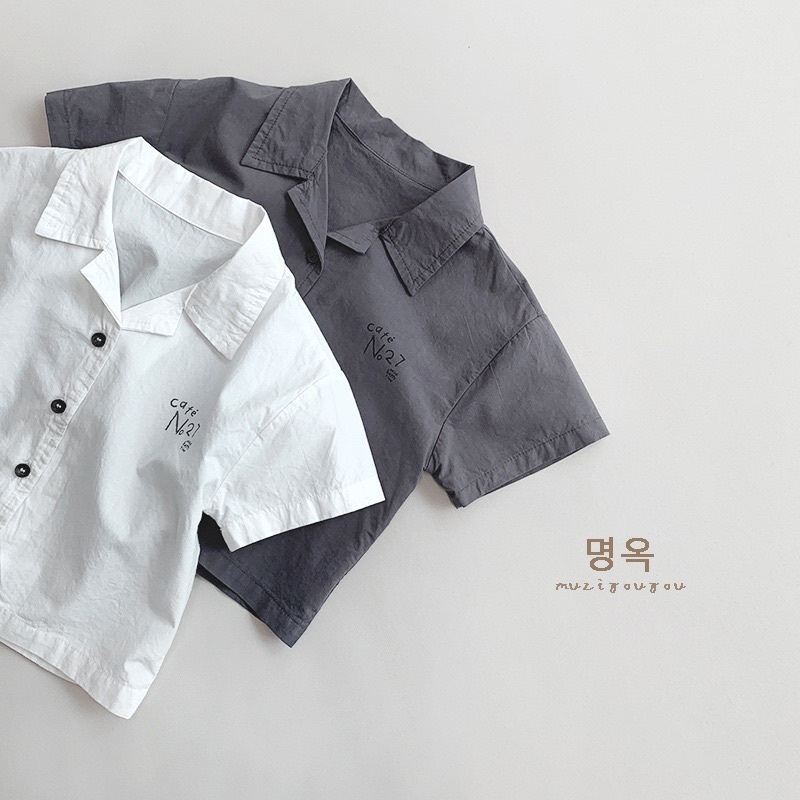 兩色無印感輕薄款有領上衣