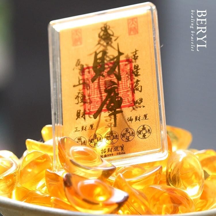 ＃母娘開光加持-999 足金 × 硃砂能量符