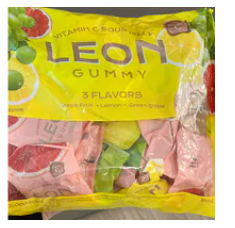[S] KOREA GOODIES VITAMIN C SOUR JELLY LEON GUMMY, SZZ1074 (SZZ1074)