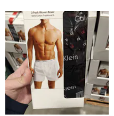 [S] KOREA GOODIES CALVIN KLEIN UNDERWEAR 3 PACK WOVEN BOXER, 502287 (SZZ1075)