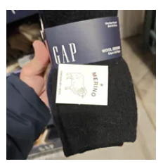 [S] KOREA GOODIES SOLID 688226 GAP MERINO WOOL SOCKS 6PR FREE SIZE, 8808682152404 (SZZ1076)
