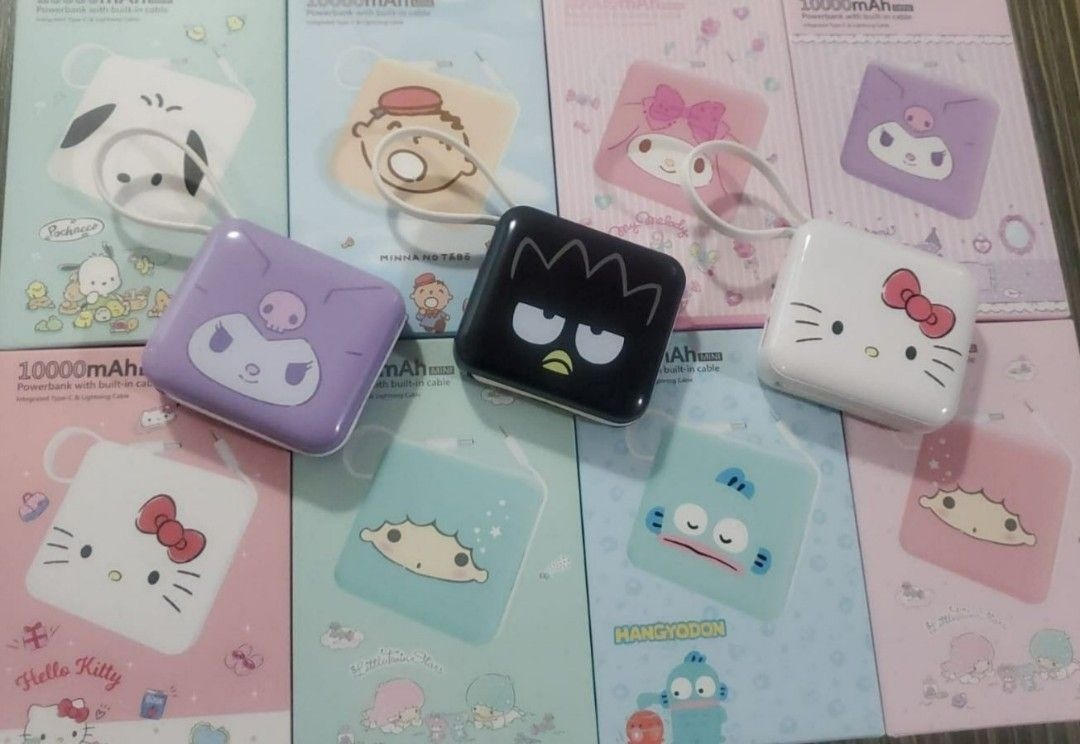 Sanrio 大頭款❤️10000mAh 掛繩powerbank T07  (2-3星期寄出)