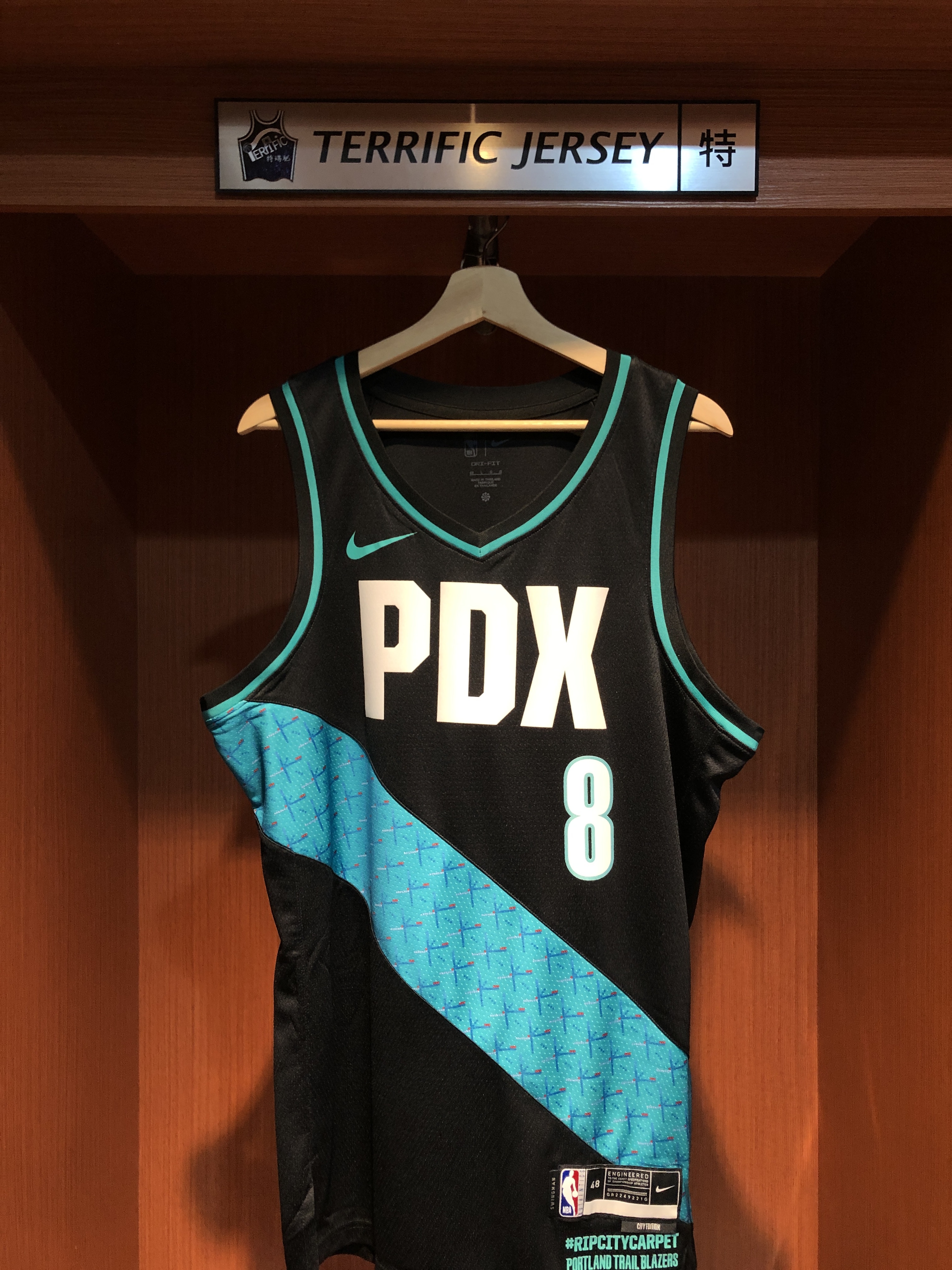 NBA球衣 Deni Avdija 波特蘭拓荒者城市 25-26 City Nike Swingman 球迷版 熱轉印 全新