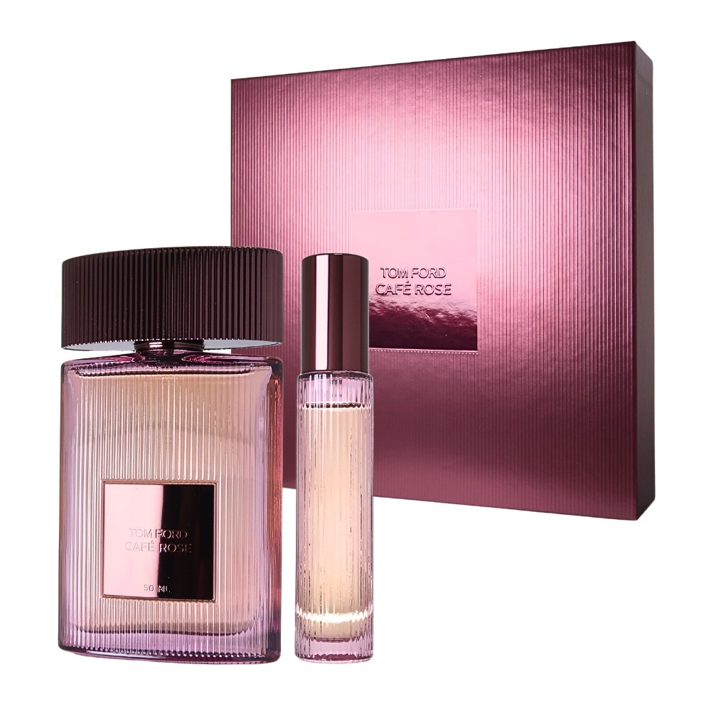 Tom Ford Cafe Rose 咖啡玫瑰(深焙玫瑰)禮盒(淡香精 EDP 50ml+隨身瓶含香水10ml)