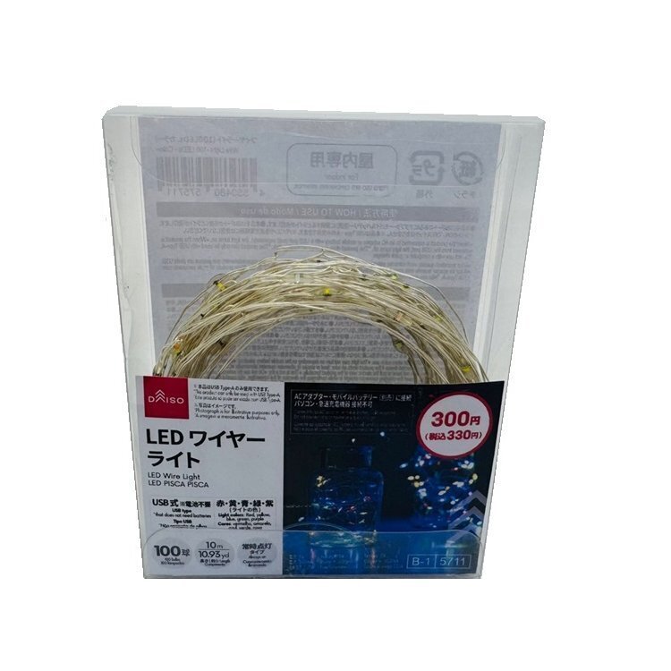 USB裝飾燈串/100顆LED 彩色