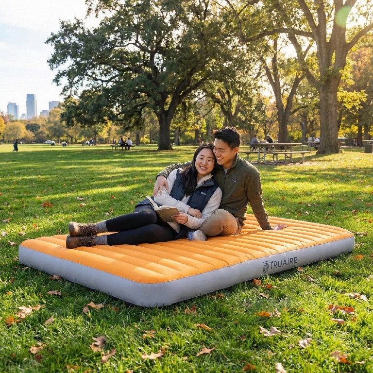 【預購】TruAire® Queen H022503 輕便耐用充氣睡墊（附 USB 電泵）