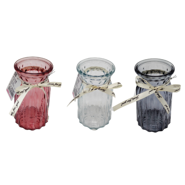 玻璃花瓶/附緞帶