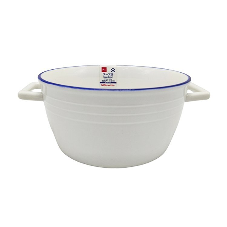 湯碗/藍線 約17.5cm