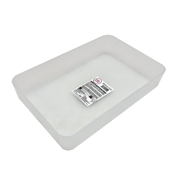 小物收納盒/透明白 25.5×5×16.8cm