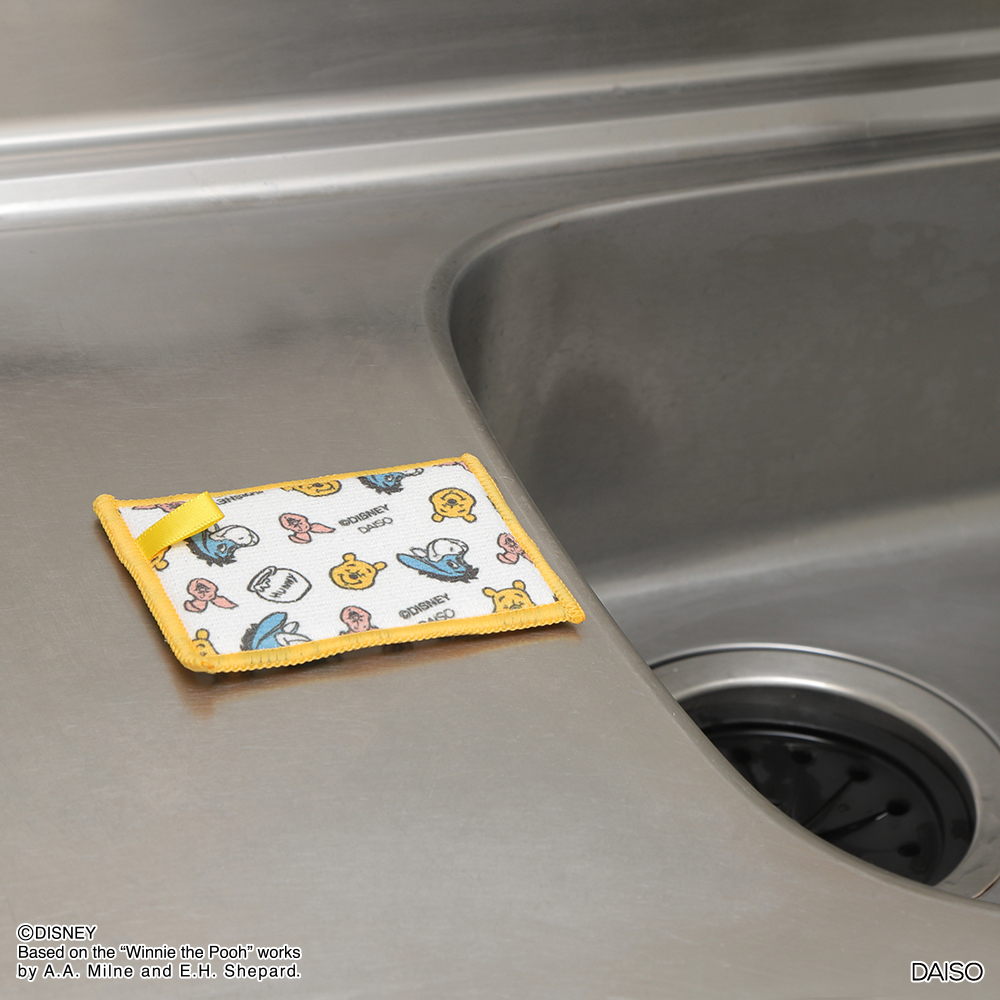 超細纖細廚用海綿/小熊維尼 3入