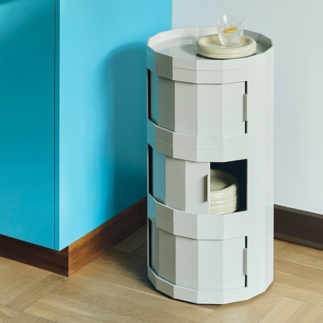 Facet 刻面邊几櫃 30