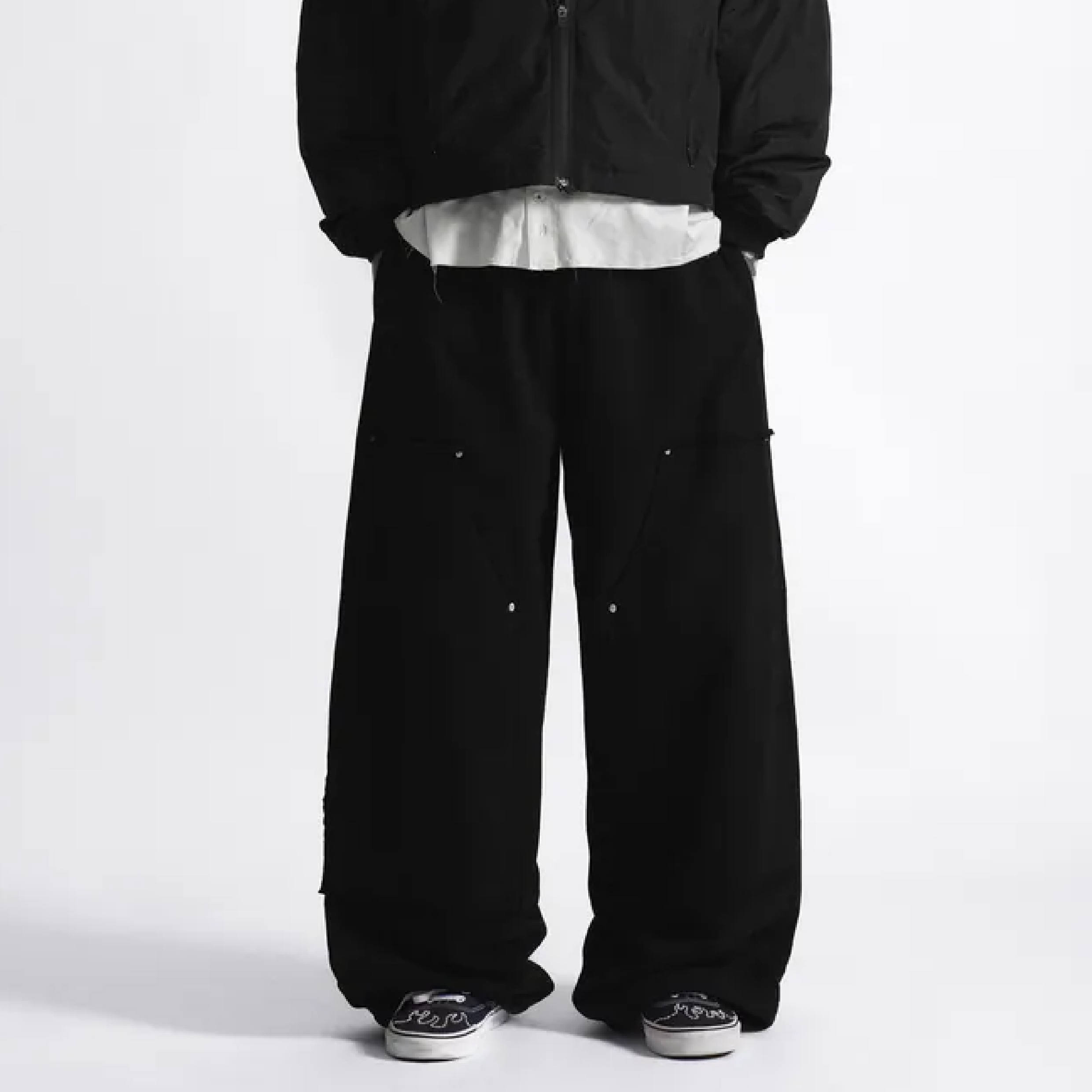 Wall Of Sound "BLACK" Double Knee Sweat Pants